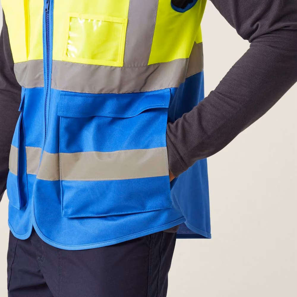 Regatta Men's Class 1 Hi-Vis Executive Vest in Yellow and Blue, Size: XXXL – 5