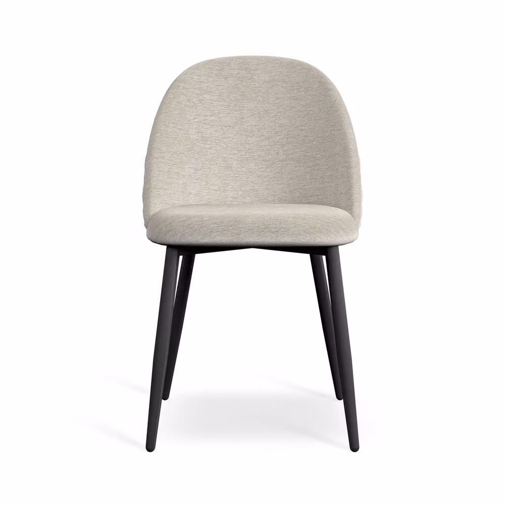 More4Homes Raye Velvet Upholstered Dining Chairs Set of 4 in Beige – 2
