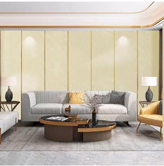 Living and Home 10-Piece White Jade Marble Effect PVC Self-Adhesive Wall Panel Backsplash Stickers in Off-White