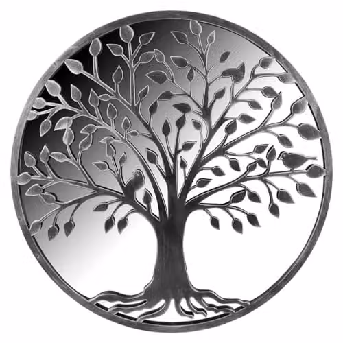 VFM e-Store Grey Hanging Square Garden Mirror, W/D/H: 50 x 50 x 50 cm