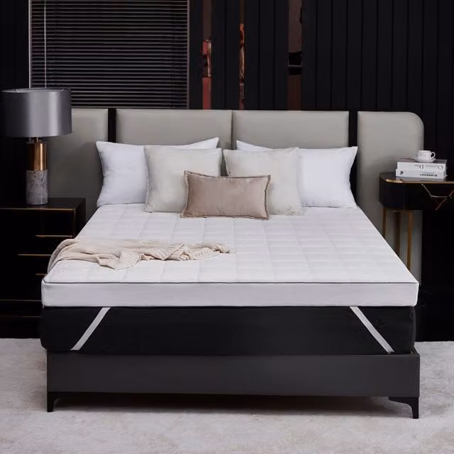 Ezysleep Ultra Comfort Latex Foam Mattress Topper, White, Width: 90 cm, Depth: 5 cm