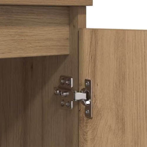 vidaXL Set of 2 Modern Sideboards in Brown Artisan Oak, W/D/H: 60 x 35 x 70 cm – 3