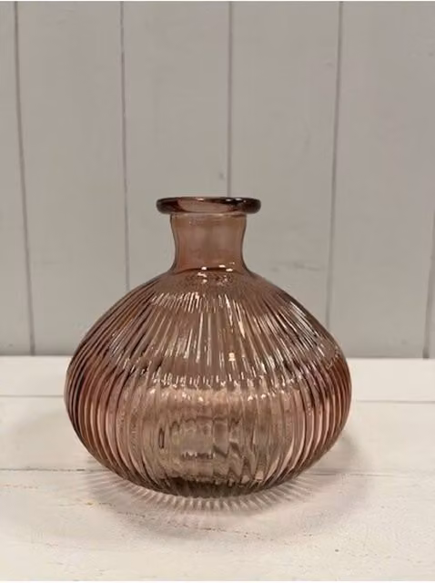 KDMD Rose Charming Pink Decorative Glass Tabletop Bottle