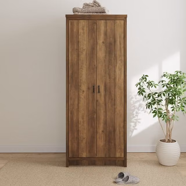 GFW Boston 2 Door Wardrobe in Knotty Oak