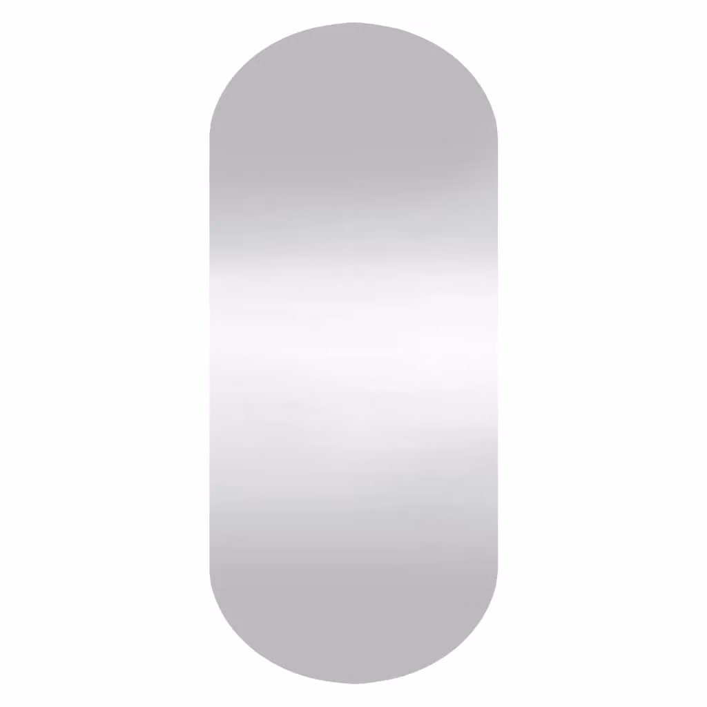 Berkfield Home Oval Glass Wall Mirror in Silver, W: 35 cm, H: 80 cm – 2