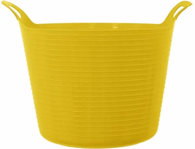 Simpa Durable Plastic Multipurpose Flexi Tub, 42L, Yellow – 1