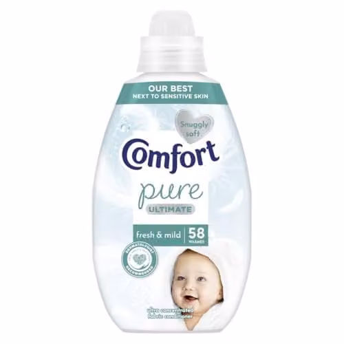 Comfort Pure Ultimate Fresh and Mild Ultra Concentrated Fabric Conditioner, 870 ml