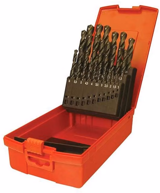 Dormer A190 No.18 Imperial HSS Drill Set of 29, 1/16 to 1/2 inch, Grey