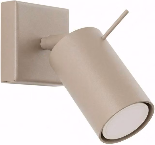 Sollux Lighting Modern Ring Wall Lamp in Taupe, W/D/H: 8 x 8 x 16 cm – 1