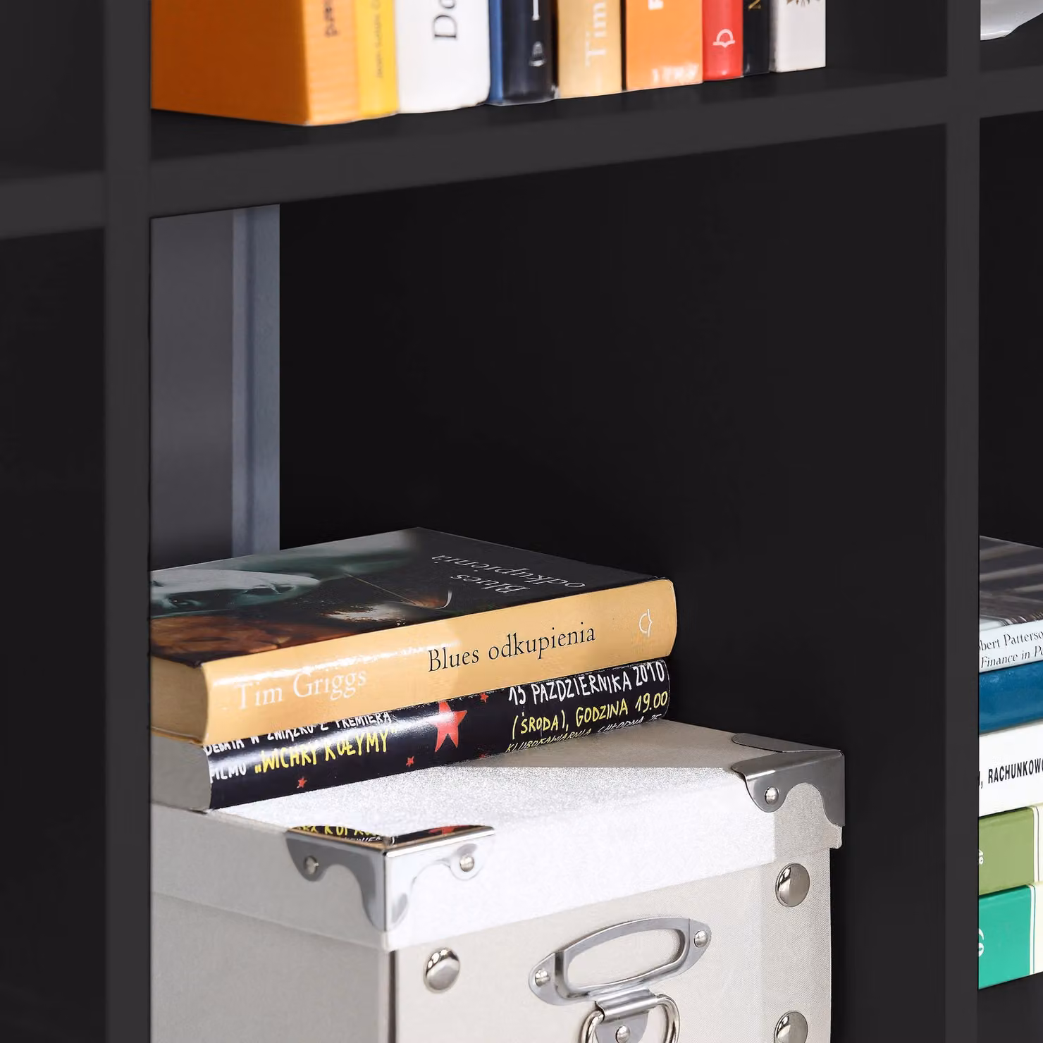 Furniture To Go Mauro 3 Shelf Cube Storage Unit in Black – 4