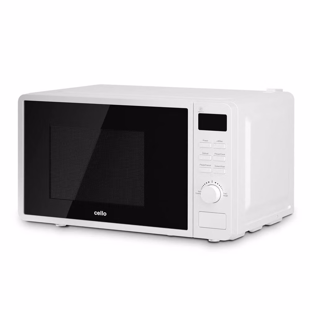 Cello 20L Digital Solo Microwave, 800W, White – 3