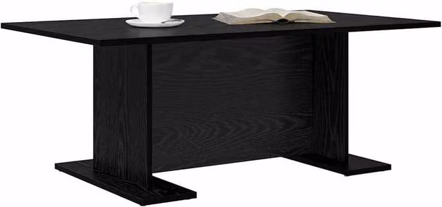 Berkfield Home Beautiful Coffee Table in Black Oak Engineered Wood W/D/H: 103.5 x 60 x 40 cm – 1