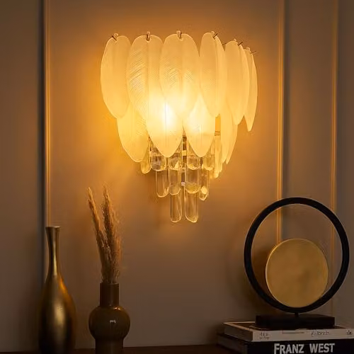 Globo Lighting Modern Crystal Wall Lamp in Chrome with 3x E14 Bulbs, W x H: 35.5 x 20.5 cm – 1