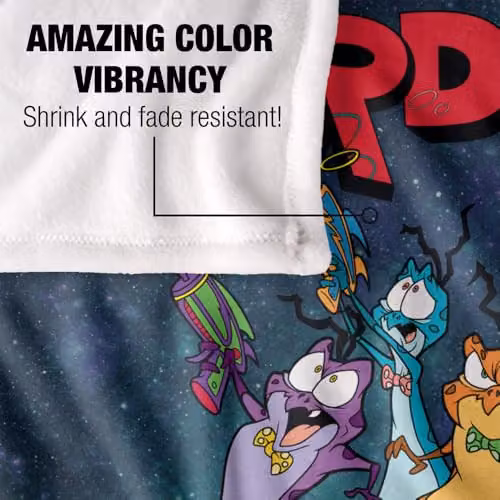 LOGOVISION Space Jam Nerdlucks Silky Touch Super Soft Fleece Throw Blanket, Multicolour, W: 91 cm, D: 147 cm – 4