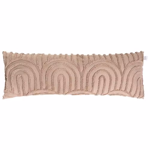 OHS Tufted Arches Bolster Pillow for Maternity Support and Side Sleeping, W: 135 cm, D: 45 cm, H: 45 cm, Pink – 2
