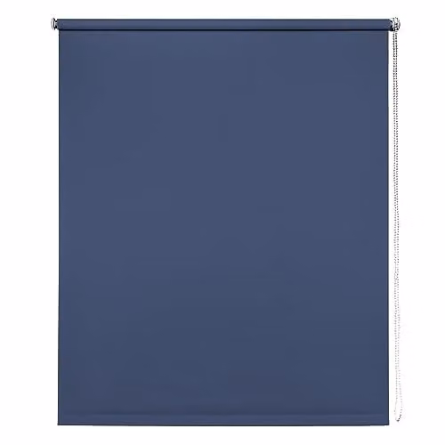 New Edge Blinds Thermal Blackout Roller Blind, Blue, Width: 80 cm, Height: 165 cm – 1