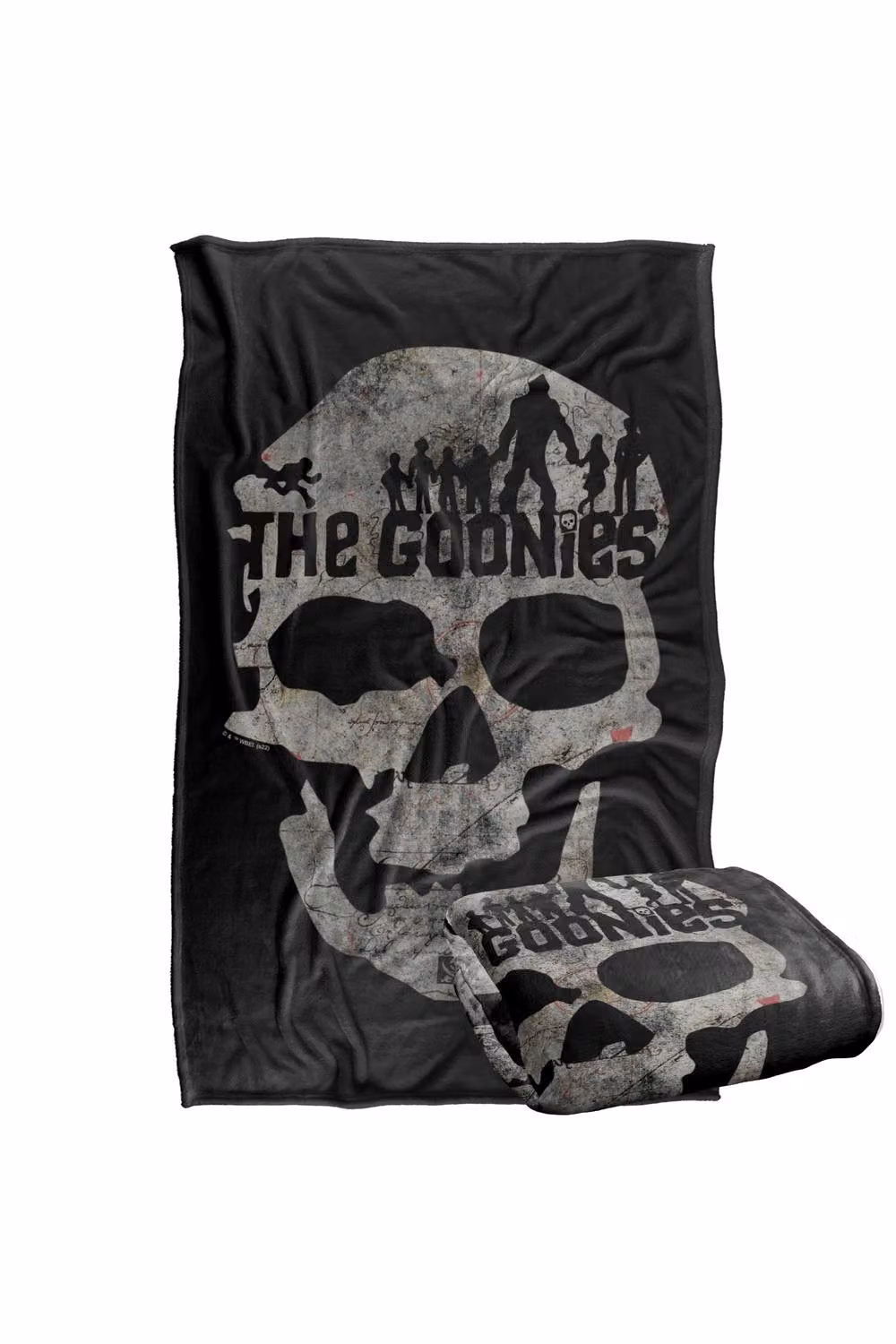 Warner Bros. Skull Silky Touch Super Soft Fluffy Throw Blanket in Black and Multicolour, Large – 2