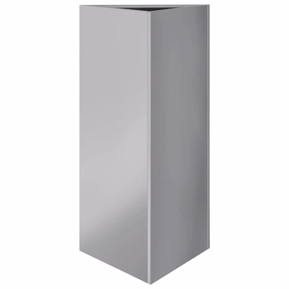 Berkfield Home Garden Triangular Planters, 2 Piece Set, Silver Galvanised Steel, W: 40 cm, D: 34.5 cm, H: 70 cm – 2