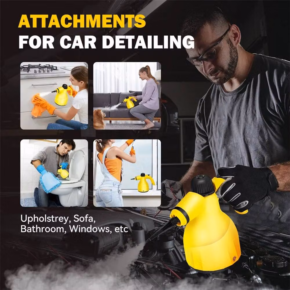 Ventryn Handheld Portable Electric Steam Cleaner in Yellow – 3