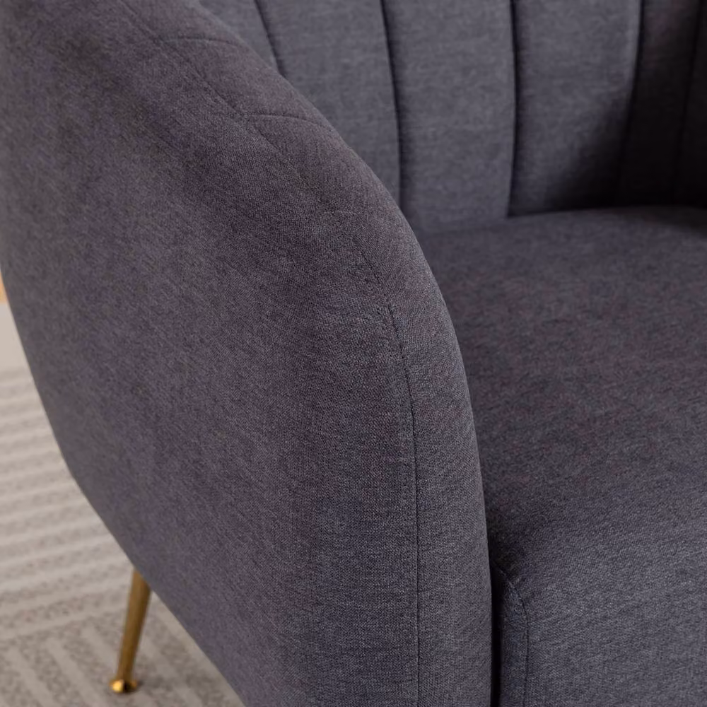 Artemis Home Stanton Accent Chair in Grey Fabric with Solid Wood Frame – 2