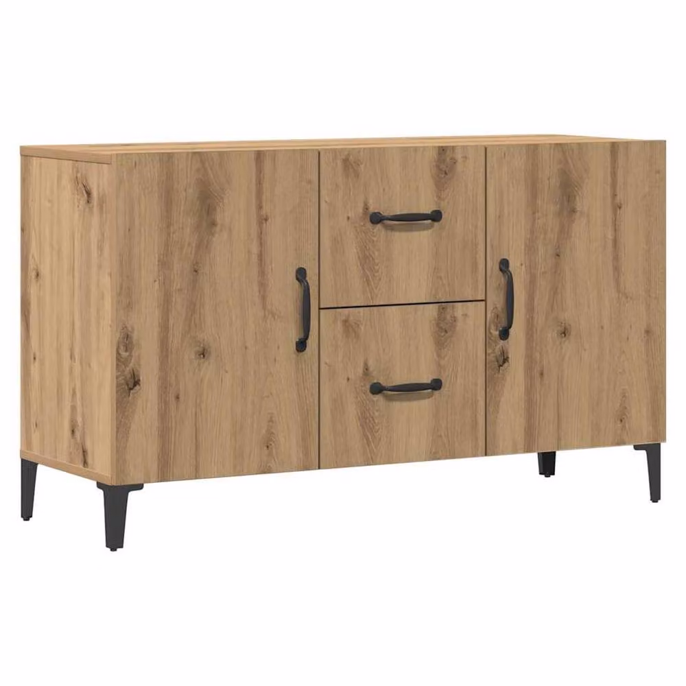 Berkfield Home Artisan Oak Sideboard in Brown, W/D/H: 100 x 36 x 60 cm – 3