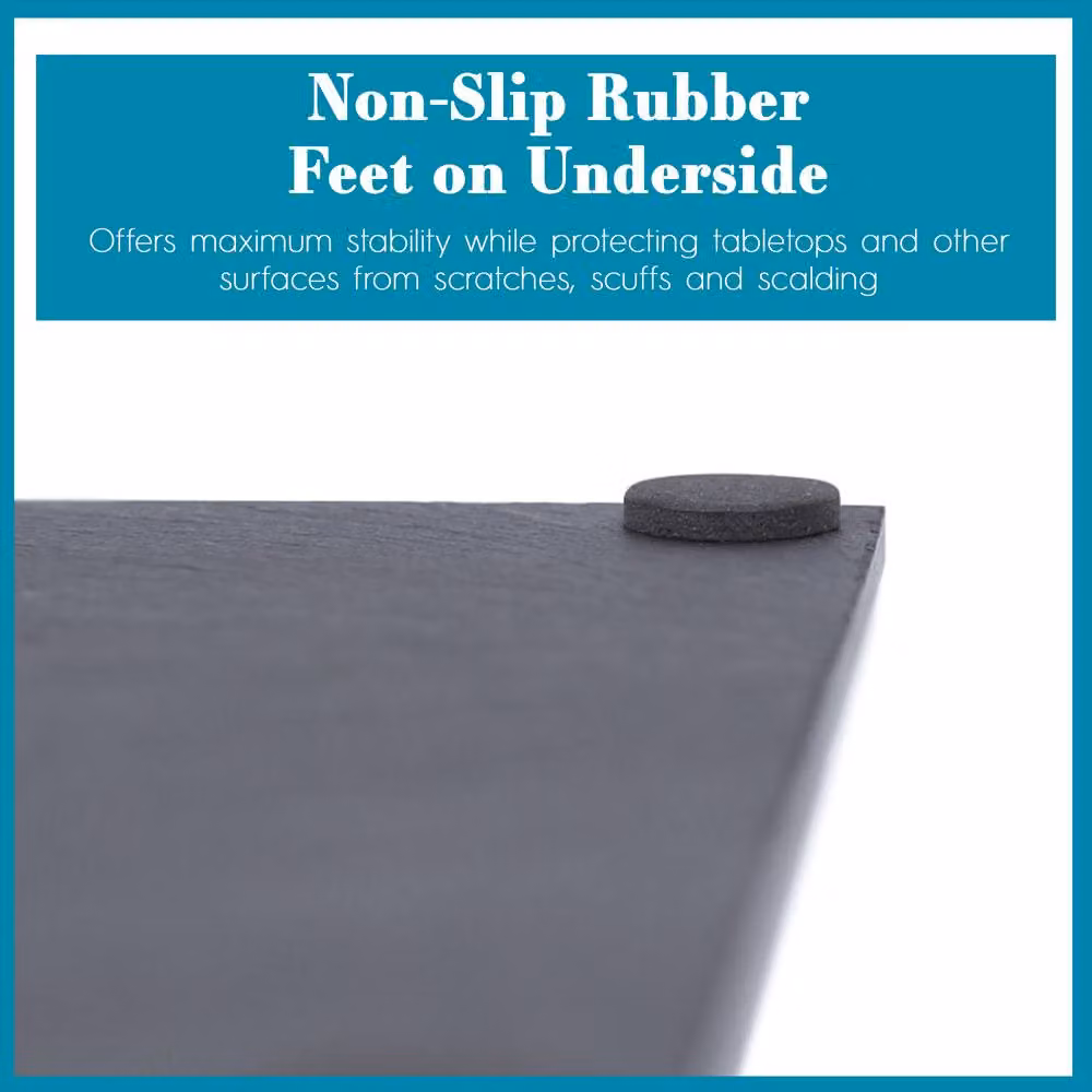 Argon Tableware Linea Solid Slate Serving Board in Grey or Black, W: 30 cm, D: 20 cm – 5