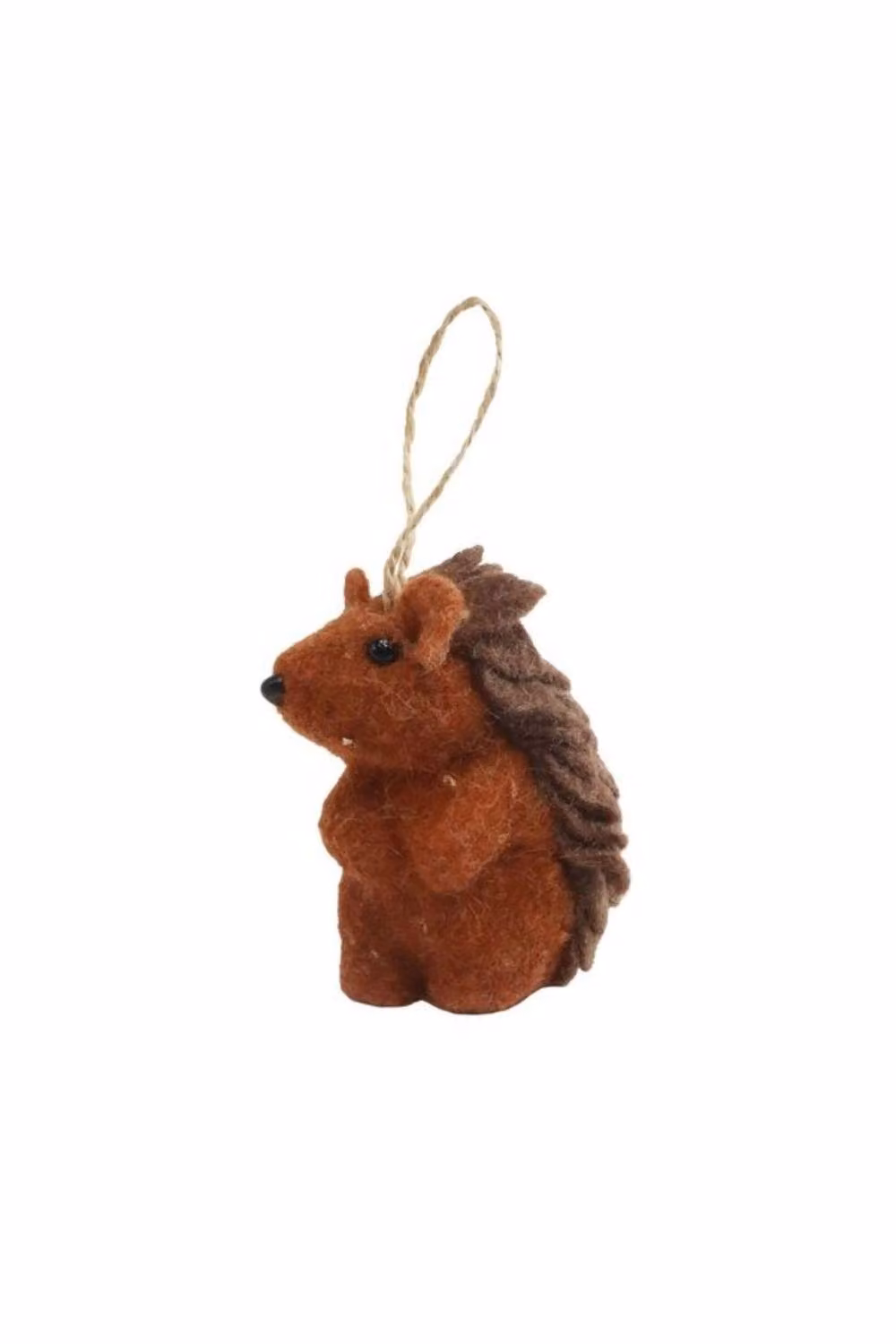 KDMD Hedgehog Hanging Decoration, 2 Pack, Brown, 10 cm – 2