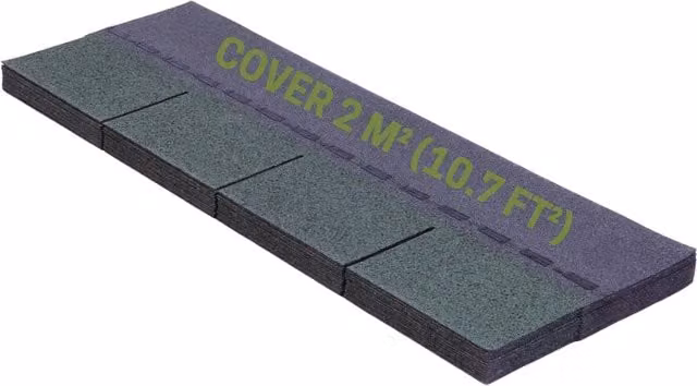 NOVECRAFTO Premium Green Bitumen Roof Felt Shingles with Fibreglass