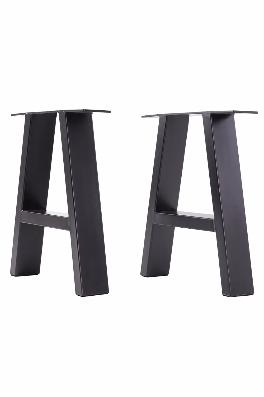 Living and Home Set of 2 Heavy Duty Matt Black Steel Furniture Legs – 2