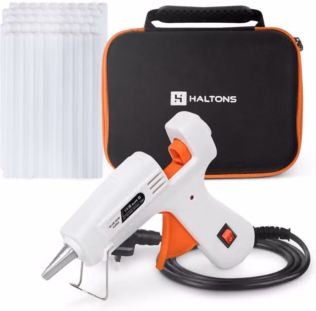 Haltons White Hot Melt Glue Gun for Crafting