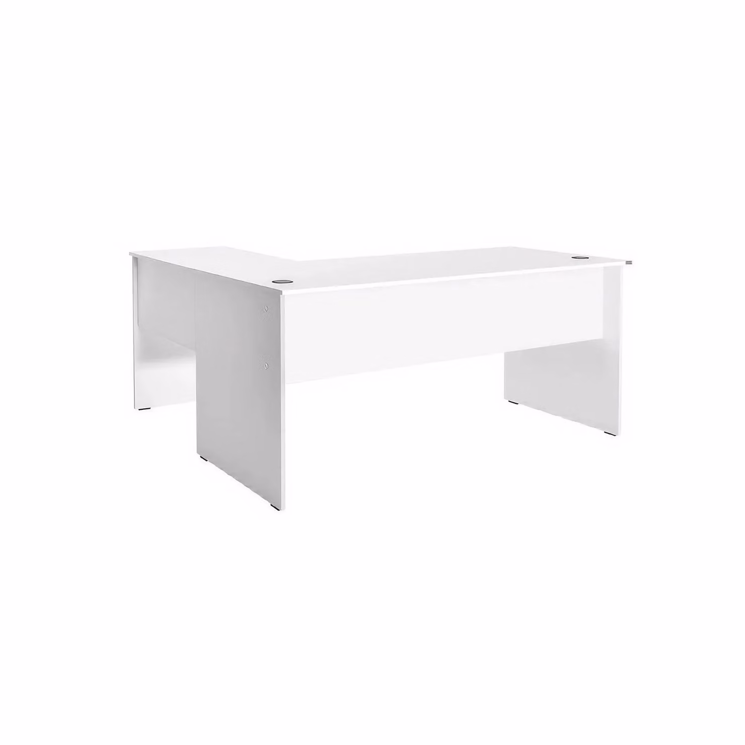 FWStyle White L-Shaped Reversible Corner Home Office Desk – 2