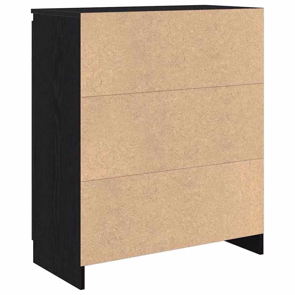 Berkfield Home Modern Black Oak Sideboard with Drawer, W/D/H: 71 x 35 x 84 cm – 5
