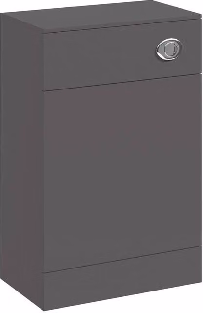Balterley Modern Matt Dark Grey Freestanding Floor Standing Bathroom WC Toilet Unit W: 50 cm, D: 30 cm