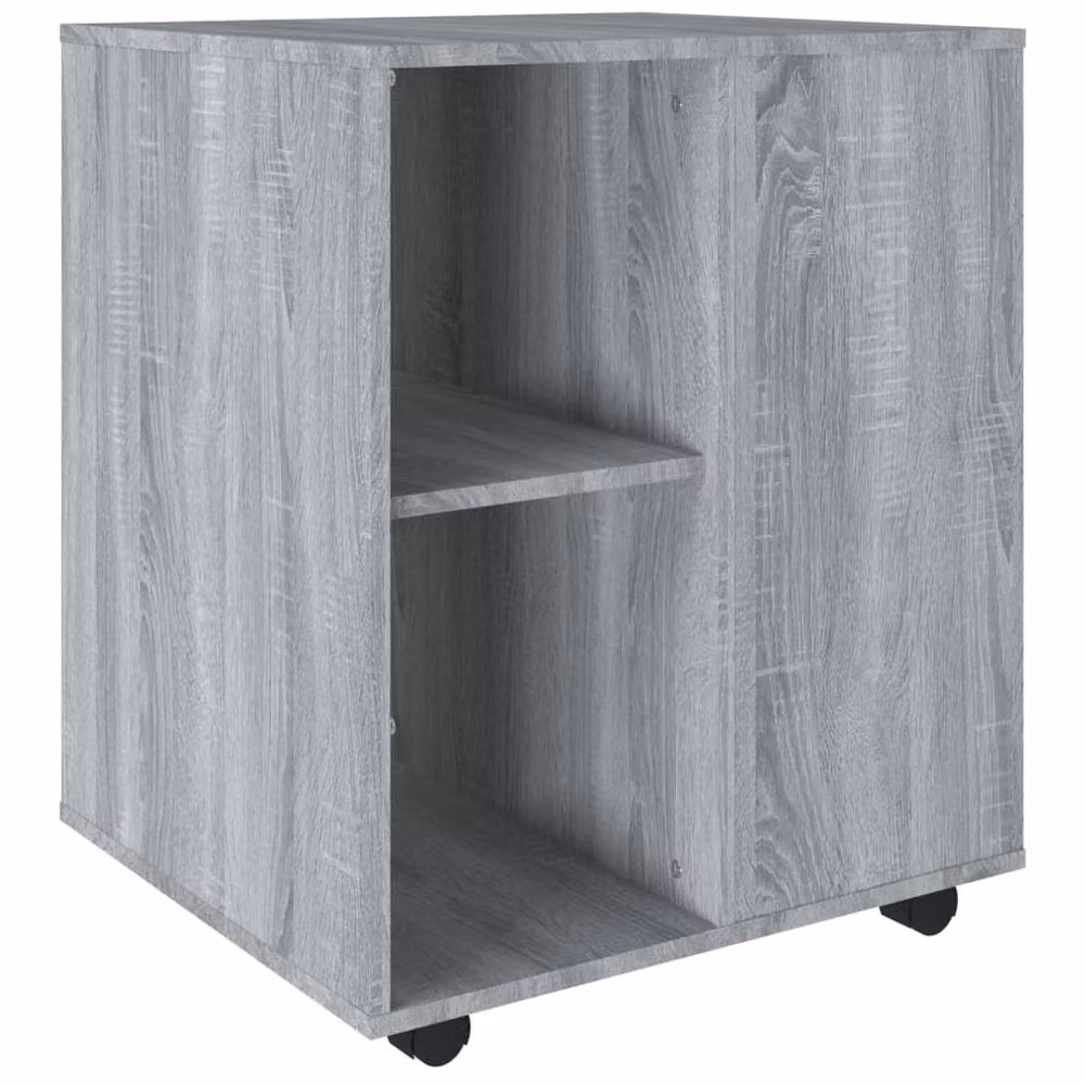 Berkfield Home Rolling Cabinet in Grey Sonoma, W/D/H: 60 x 53 x 72 cm – 2