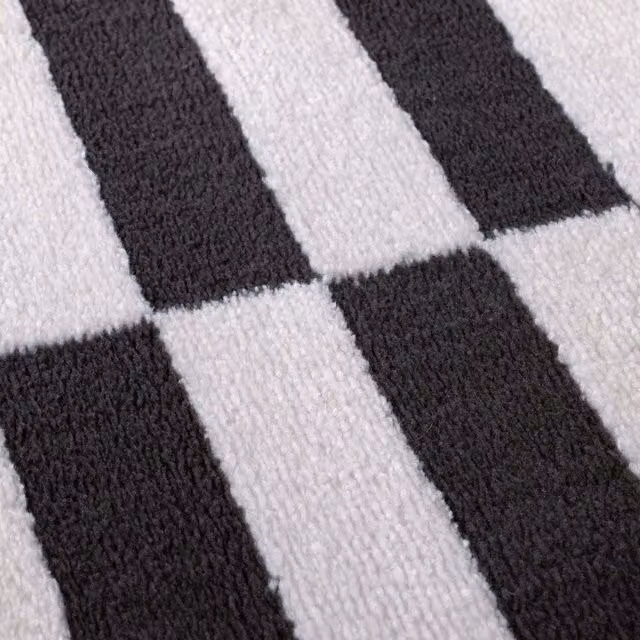The Rugs Loft Offset Striped Textured Runner, Dark Grey, W: 80 cm, L: 300 cm