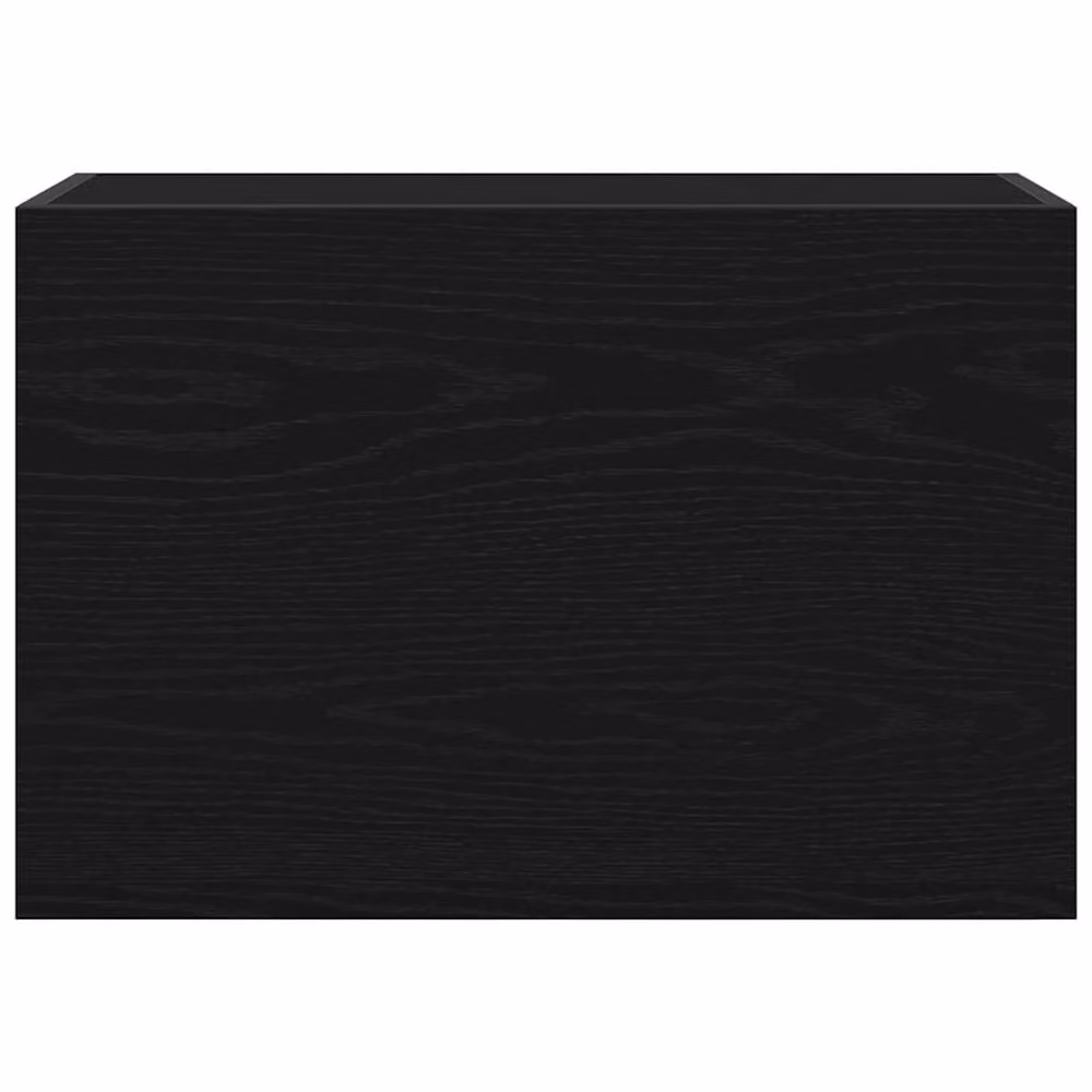 Berkfield Home Black Wall Mounted Bathroom Cabinet with Hinged Doors and Internal Shelves, W: 60 cm, D: 25 cm, H: 40 cm – 4