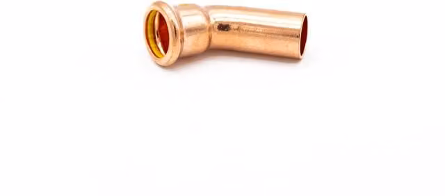 PrimaPress Pressfit Gas 22mm 45 Degree Obtuse Street Elbow - Grey