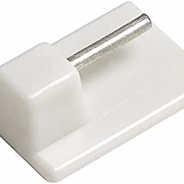 NewEdgeBlinds White Plastic Rod Hooks, Pack of 50