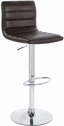 Netfurniture Vista Height Adjustable Breakfast Bar Stool in Brown