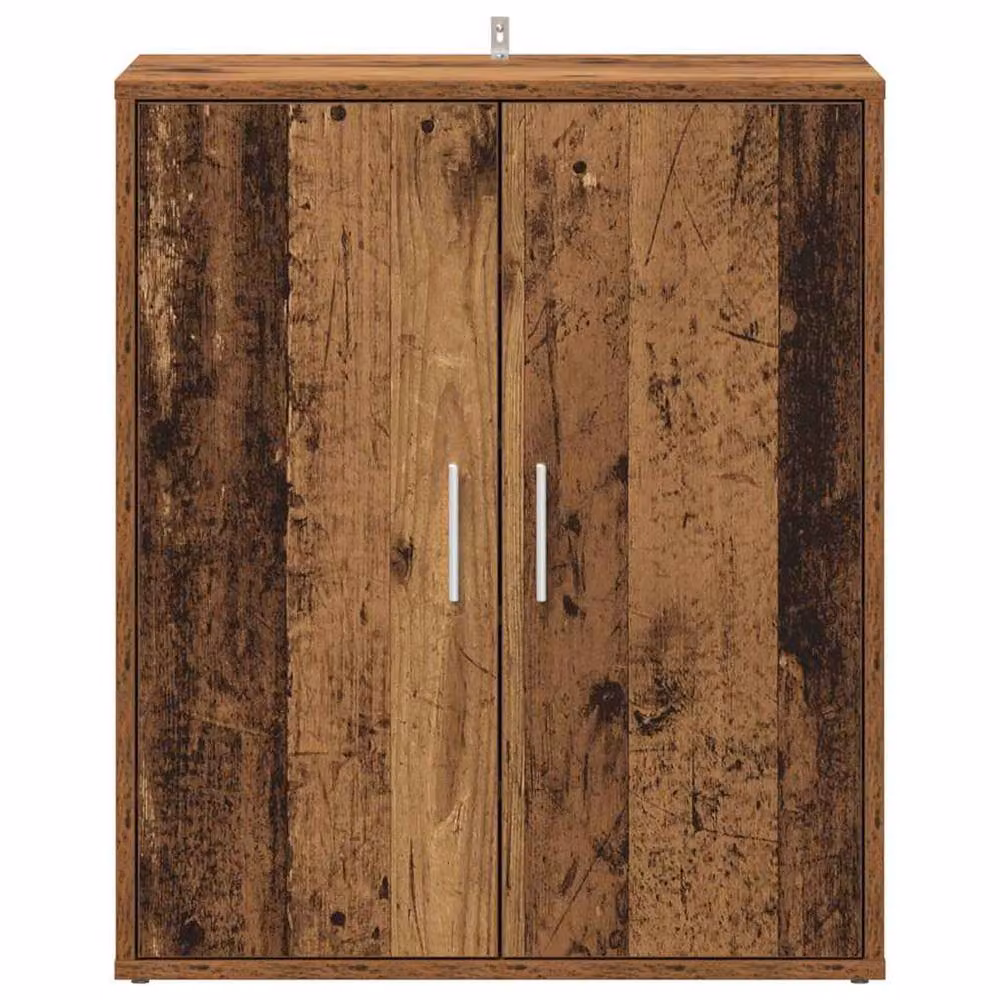 Berkfield Home Rustic Shoe Cabinet in Brown, W/D/H: 60 x 35 x 70 cm – 4