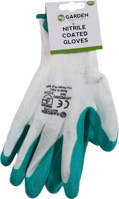 My Garden White Rubber Multi Purpose Gardening Gloves for Adults
