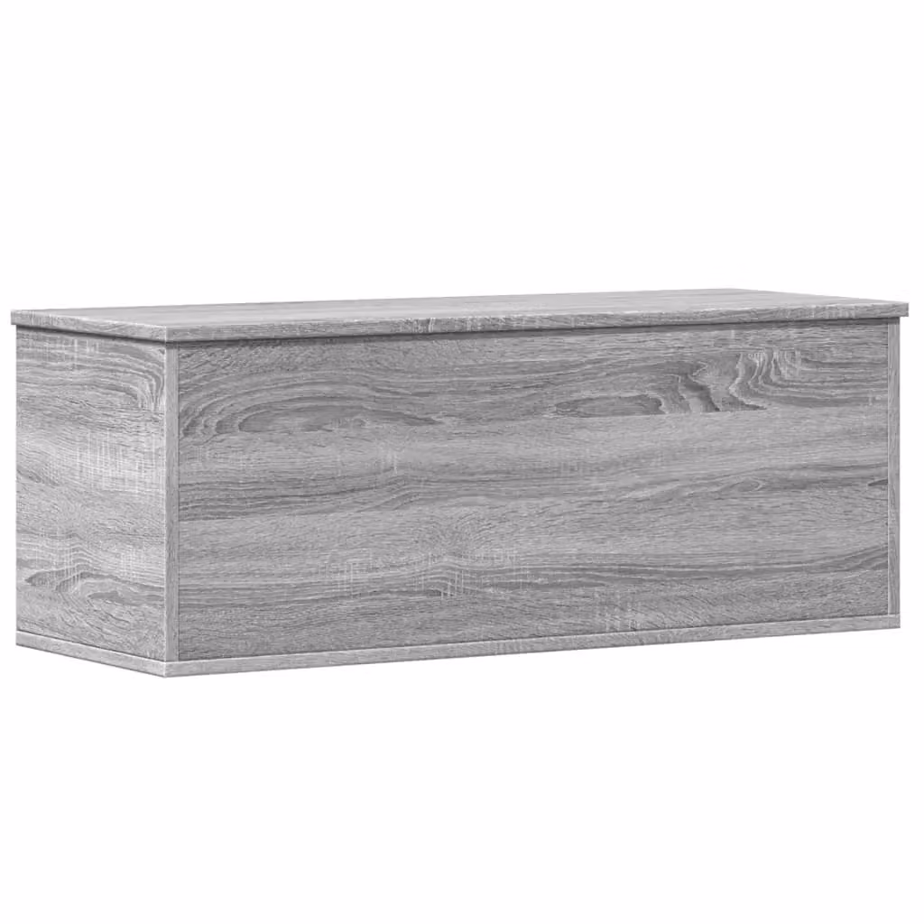 Berkfield Home Grey Sonoma Storage Box in Engineered Wood W/D/H: 90 x 35 x 35 cm – 2