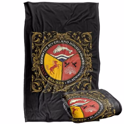 Warner Bros. Game of Thrones Riverland Houses Super Soft Fleece Throw Blanket, Multicolour – 1
