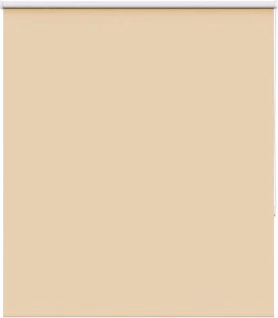 Berkfield Home Blackout Roller Blind in Beige, Thermal Insulating Polyester, W: 135 cm, H: 150 cm