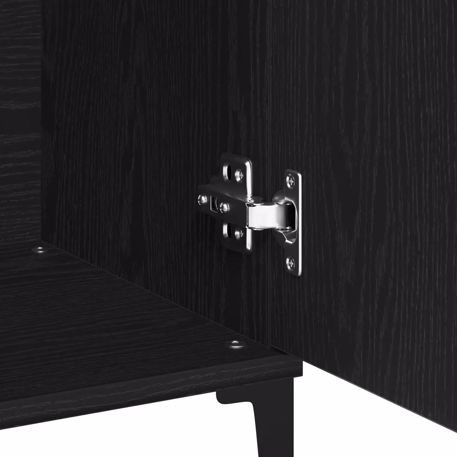 Berkfield Home Black Oak Sideboard in Engineered Wood, W/D/H: 104 x 35 x 70 cm – 6