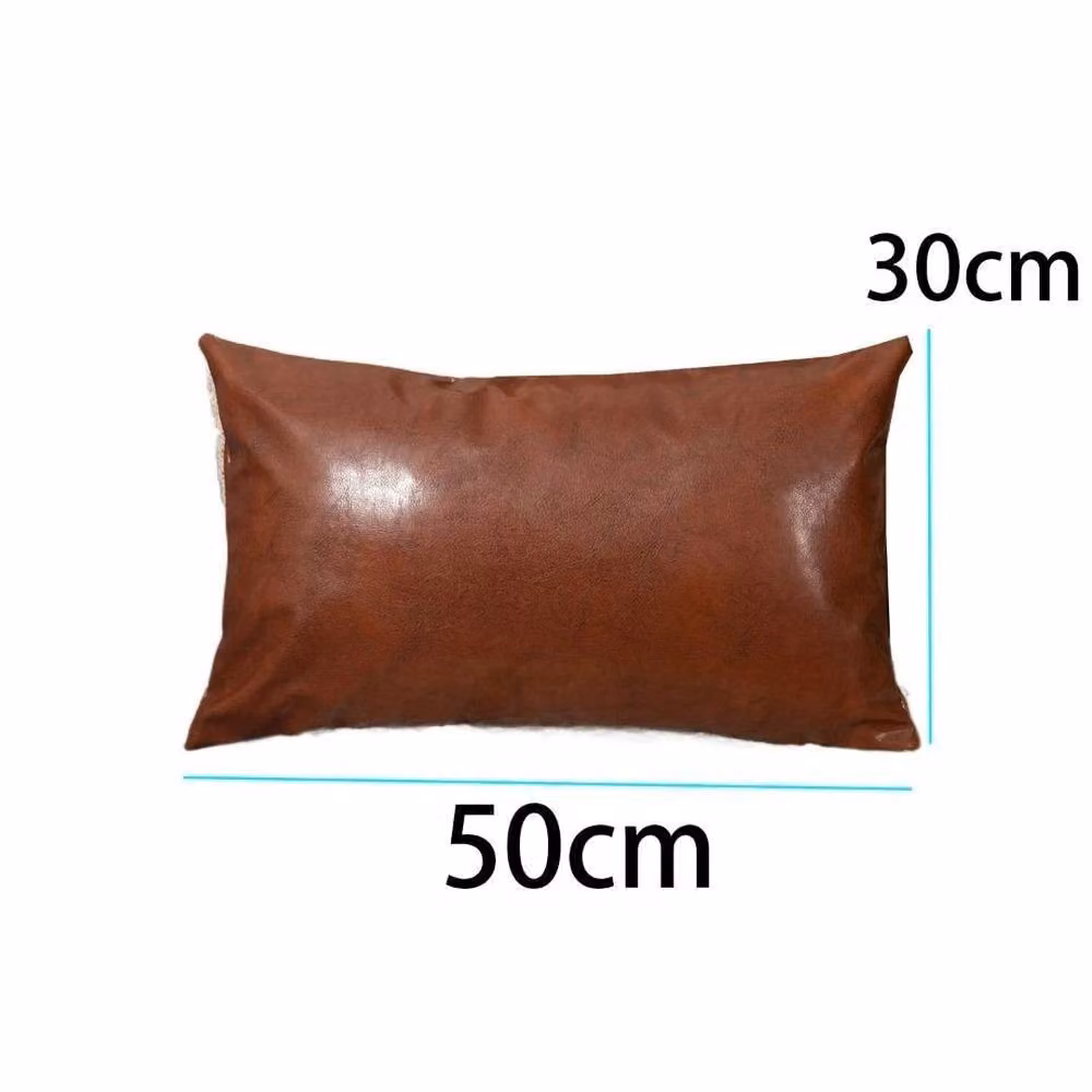 PAWNORA Plain Rectangular Waist Cushion Cover in Brown – 2