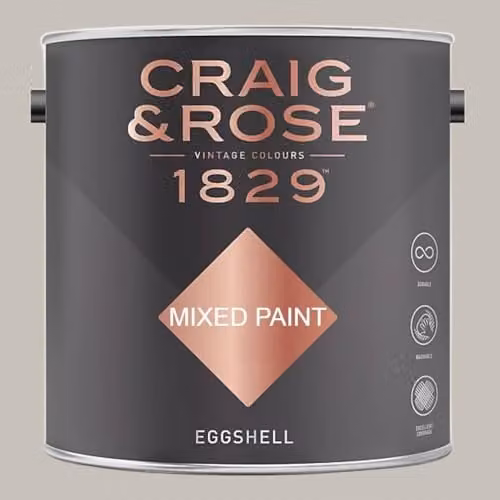 Craig & Rose 1829 Paint Stop Eggshell Paint in Exposition Gris, 2.5 l