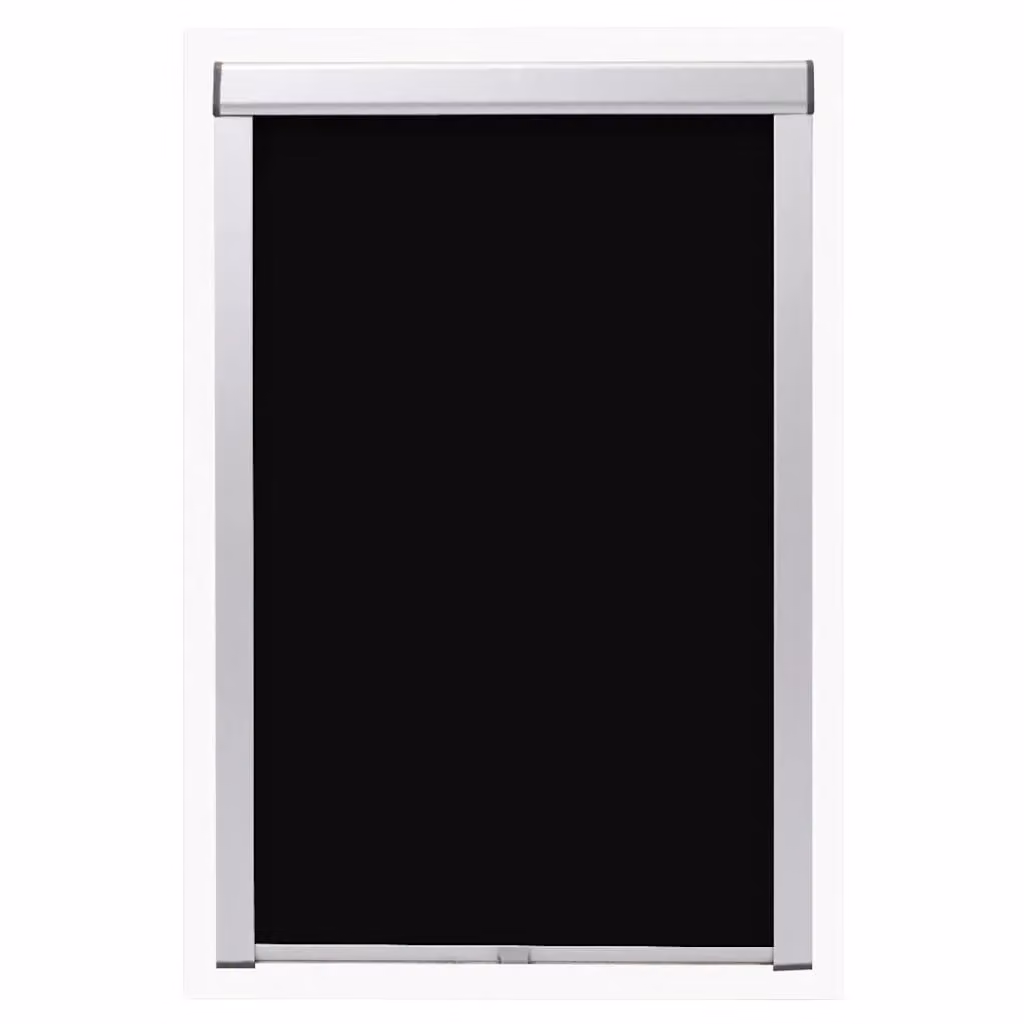 Berkfield Home Blackout Roller Blinds in Black, Thermal Insulating Polyester – 2