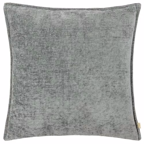 Evans Lichfield Buxton Blue Chenille Reversible Square Cushion, W/D/H: 50 x 50 x 50 cm – 2