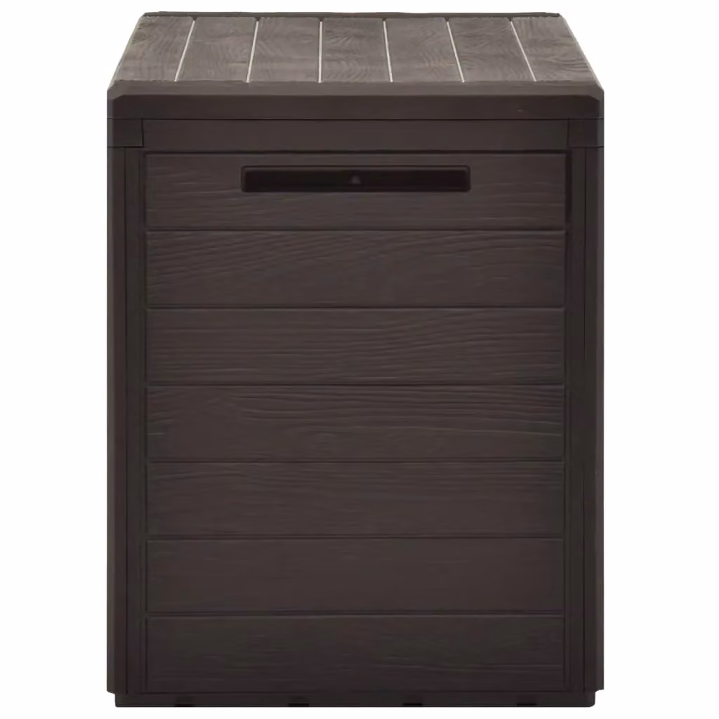 Berkfield Home Brown Plastic Garden Storage Box W/D/H: 78 x 44 x 55 cm – 3